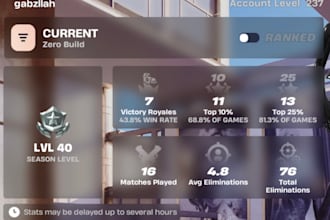 offering virtual gaming companionship services via fortnite mobile
