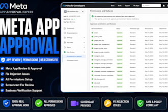 get meta app approval for whatsapp ig facebook app review permission api fast
