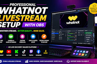 set up a pro whatnot livestream with obs