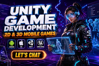 develop 2d 3d mobile game in unity game development