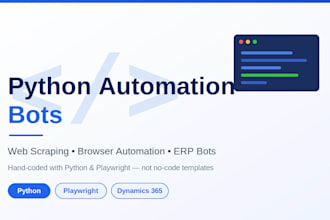 build a python web scraping and browser automation bot