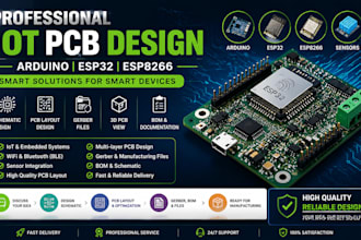 create esp32 and esp8266 wifi bluetooth iot pcb design