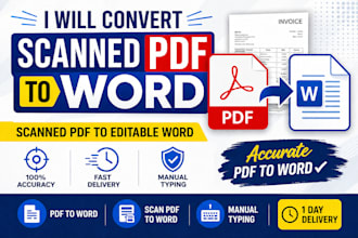 convert scanned PDF to editable word document