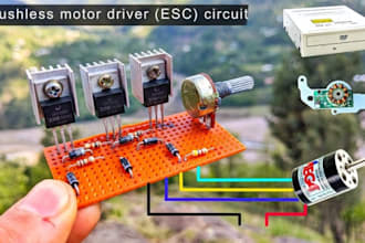 design power electronic pcb, motor control, and robot driver circuits