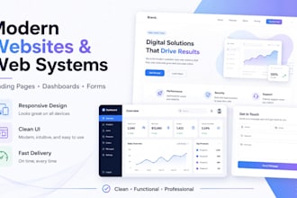 build a modern website or simple web system