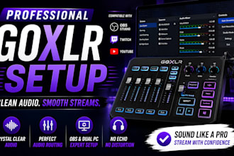 setup goxlr with obs for professional streaming audio