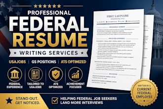write a professional federal resume for usajobs