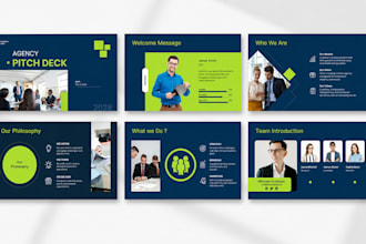 design agency pitch deck, marketing presentation, client proposal slide in canva