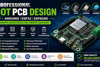 create professional pcb design for iot, sensors and wireless systems