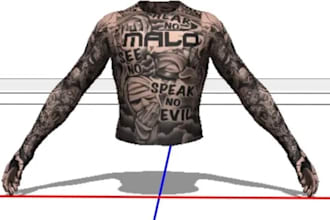 create realistic custom fivem characters, drip, tattoos, chains and masks
