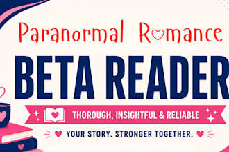 beta read your paranormal romance beta reader, dark fantasy beta reader