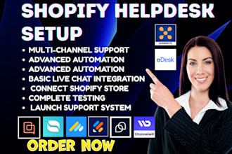 setup shopify helpdesk gorgias reamaze commslayer crisp tidio willdesk sb edesk