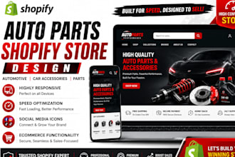 build autoparts shopify store automotive car accessories and parts ymm website