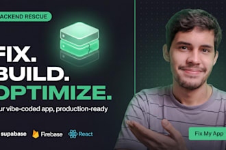 fix, build, and optimize your vibe coded app with supabase or firebase