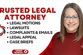 write motion, petition, lawsuit, pleadings, demand letters and legal document