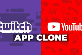 develop you tube, twitch, tiktok, instagram, facebook, livestream clone app