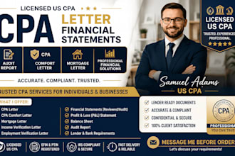 cpa letter financial statements audit report CPA comfort letter mortgage letter