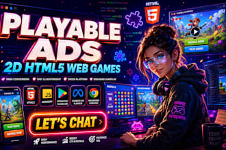 do playable ads, 2d html5 web game, html5 web browser game