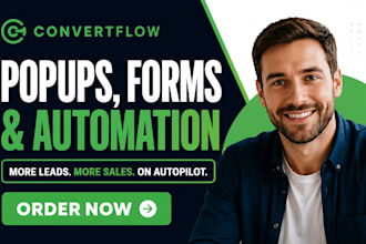 set up convertflow popups forms cta and lead generation automation