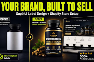 supliful shopify store product label supplement shopify website dsers