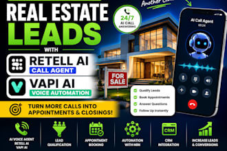 generate real estate leads with retell ai call agent  vapi ai voice automation