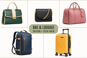 design handbags, backpacks, wallets, and luggage with tech packs