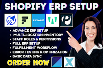 setup shopify erp upseller mrpeasy fulfil plentyone weclapp  pickware xorosoft