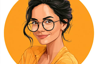 create simple cartoon portrait