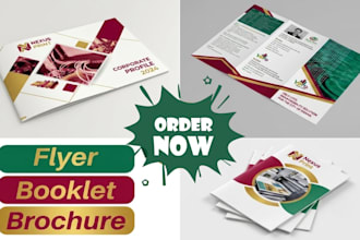 design custom business flyer, brochure, and marketing material