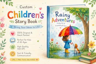 illustrate children story book illustration, children story, book illustration