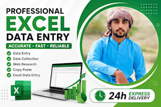 do microsoft excel data entry, copy paste, typing and spreadsheet tasks