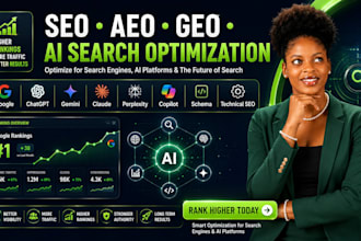 do complete monthly website on page GEO, aeo, local and ai SEO optimization