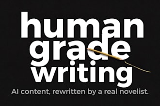 humanize ai generated content into natural human writing
