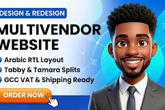 build an arabic rtl multi vendor marketplace website with tabby and tamara