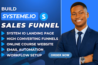 build systeme io website expert funnelish landing page sales funnel clickfunnels