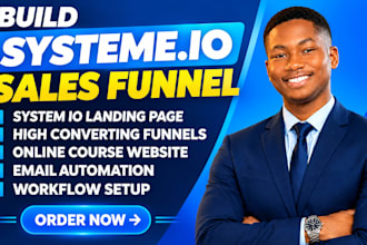 build systeme io website expert funnelish landing page sales funnel clickfunnels