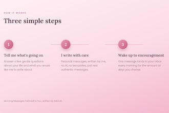 send you 5 days of personalized uplifting morning messages