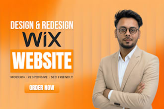 create, design, redesign, and develop wix website with wix studio