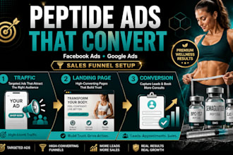 setup professional weight loss peptide google ads facebook ads andromeda ads gmc