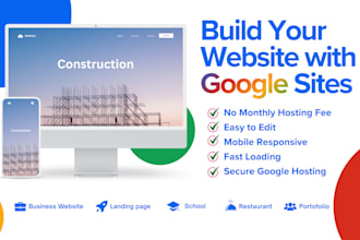 create a modern and responsive website using google sites