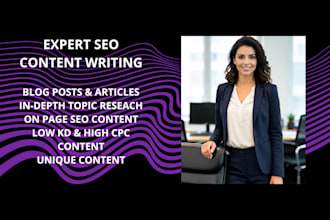 be your expert SEO content and blog writer