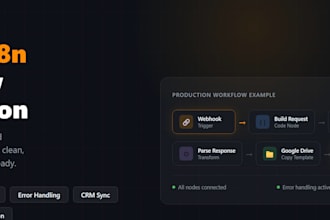 build a custom n8n automation workflow with API and webhook integration