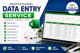 do data cleaning , web research, copy past, lead generation and data collection