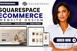design squarespace e commerce website design ecommerce website development