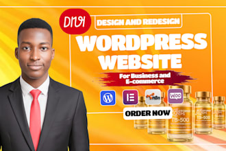 build fda compliant peptide website, wordpress website using divi builder