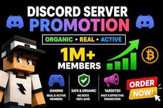 advertise and promote your discord server to huge audience, discord advertising