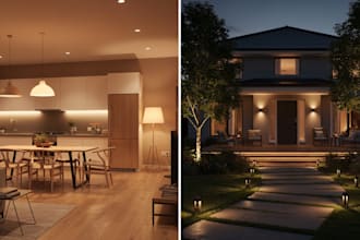 residential lighting design interior and exterior