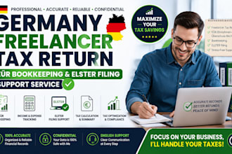 do germany freelancer tax return eÜr bookkeeping elster filing support