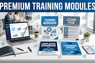 design training workbook, lesson plan, training guide and employee handbook