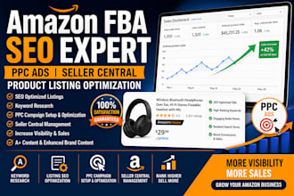 amazon fba product listing SEO optimization PPC ads seller central management